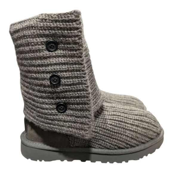 UGG Classic Cardy Knit Winter Boots Size 6 - Picture 3 of 9